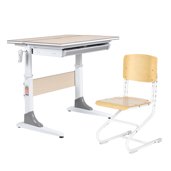 комплект anatomica study-80 парта + стул + выдвижной ящик Anatomica Study 80 Chair Set