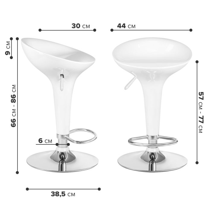 Характеристики Барный стул Ergozen Tulip 1 шт Характеристики Барный стул Ergozen Tulip 1 шт